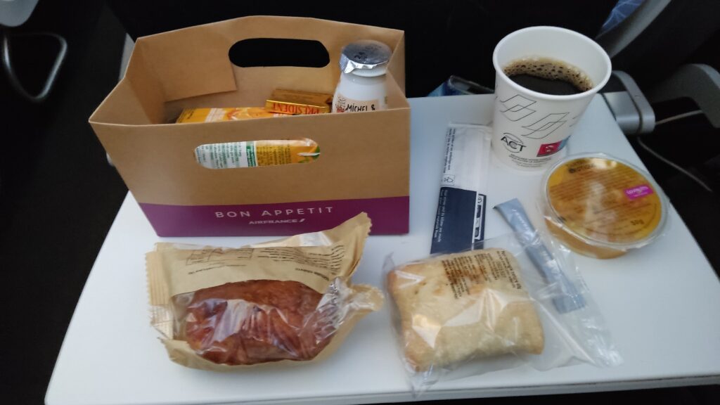comida y bebida Air France