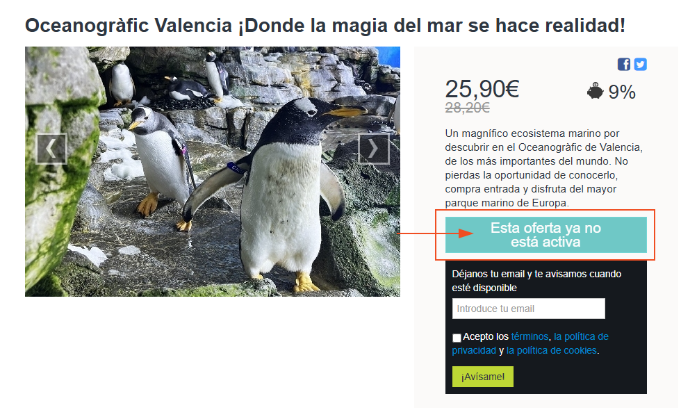 entradas oceanografic baratas