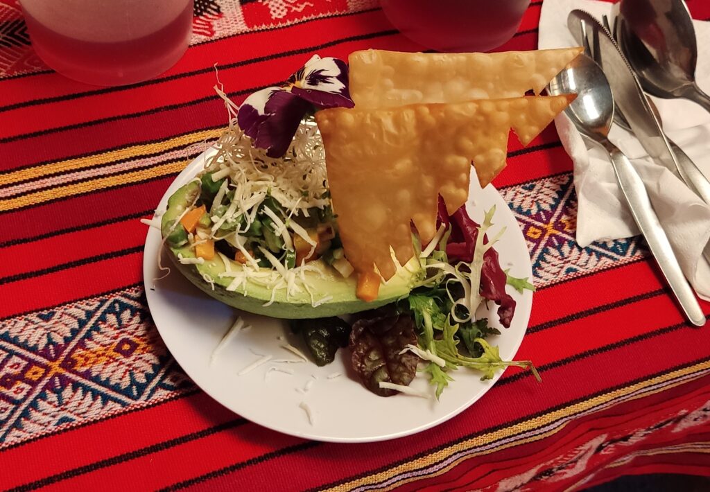 comida camino Inca, Peru