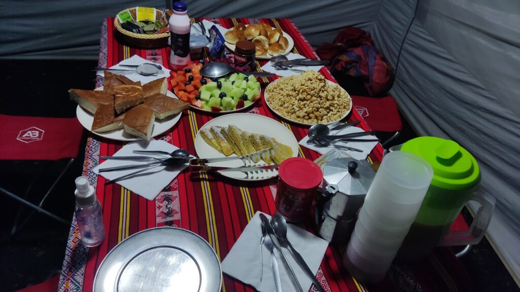 comida Camino Inca, Cuzco Perú
