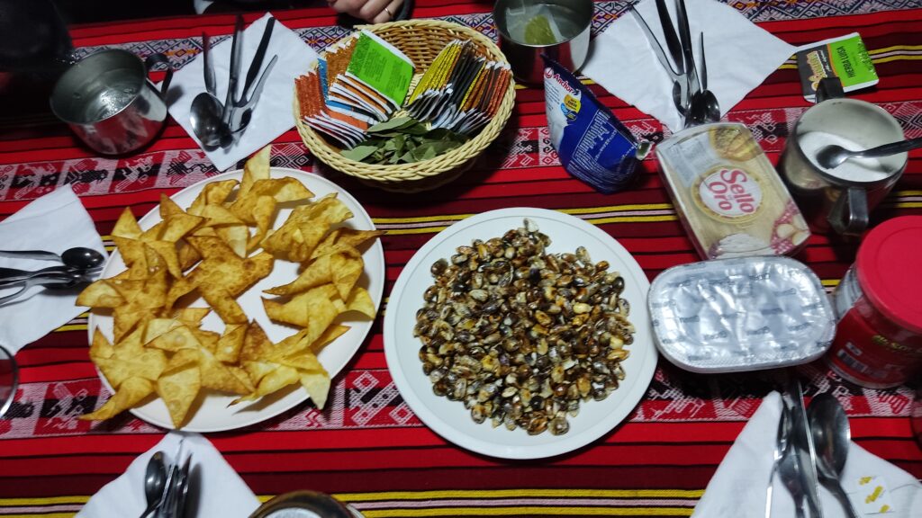 Camino Inca, Inca Trail
Comida
